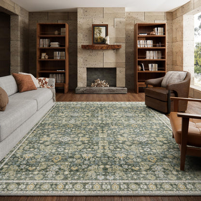 Machine Washable Rugs for Living Room: 8x10 Area Rugs for Bedroom
