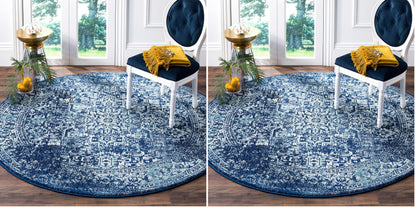 SAFAVIEH Evoke Area Rug 8x10 Large, Ivory & Taupe EVK256E
