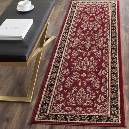SAFAVIEH Lyndhurst Area Rug 9'x12', Traditional Red & Black LNH331B