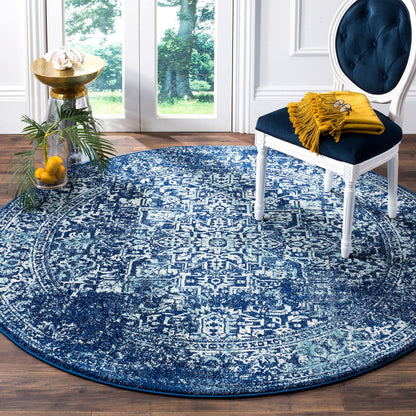 SAFAVIEH Evoke Area Rug 8x10 Large, Ivory & Taupe EVK256E
