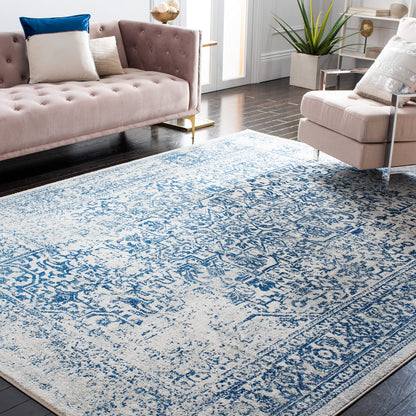 SAFAVIEH Evoke Area Rug 8x10 Large, Ivory & Taupe EVK256E