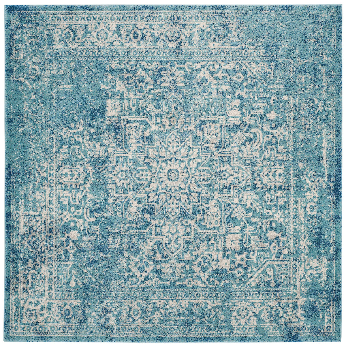 SAFAVIEH Evoke Area Rug 8x10 Large, Ivory & Taupe EVK256E