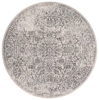 SAFAVIEH Evoke Area Rug 8x10 Large, Ivory & Taupe EVK256E