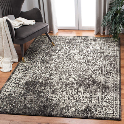 SAFAVIEH Evoke Area Rug 8x10 Large, Ivory & Taupe EVK256E