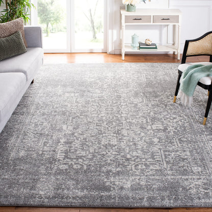 SAFAVIEH Evoke Area Rug 8x10 Large, Ivory & Taupe EVK256E