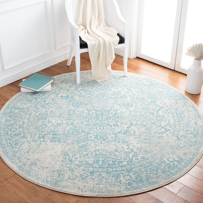 SAFAVIEH Evoke Area Rug 8x10 Large, Ivory & Taupe EVK256E
